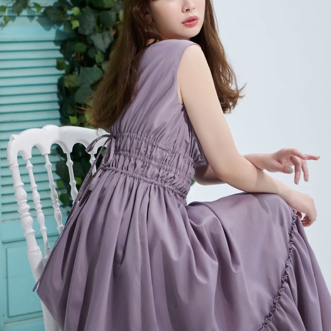 herlipto Riviera Double Bow Dress ロングワンピース/マキシワンピース