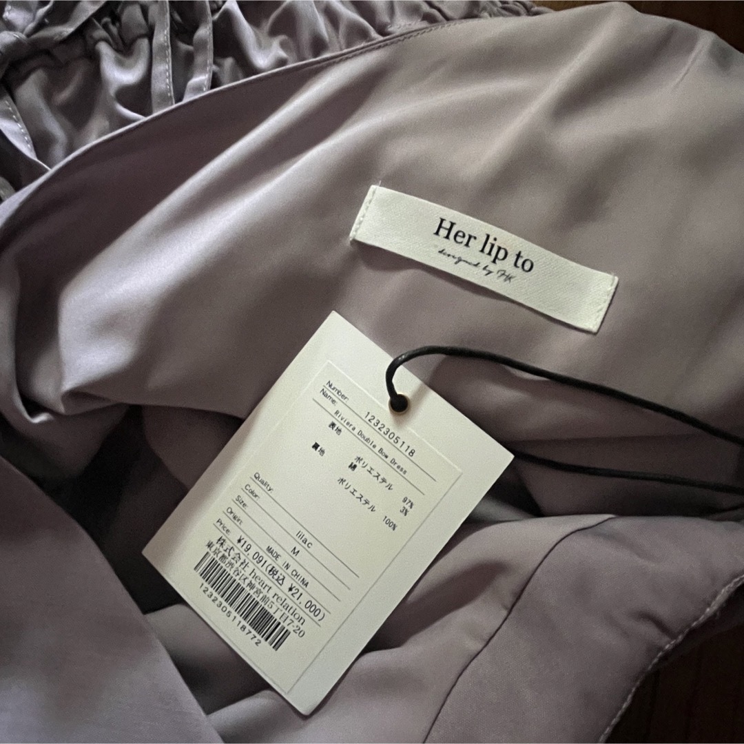 Her lip to - herlipto Riviera Double Bow Dressの通販 by Mii's shop