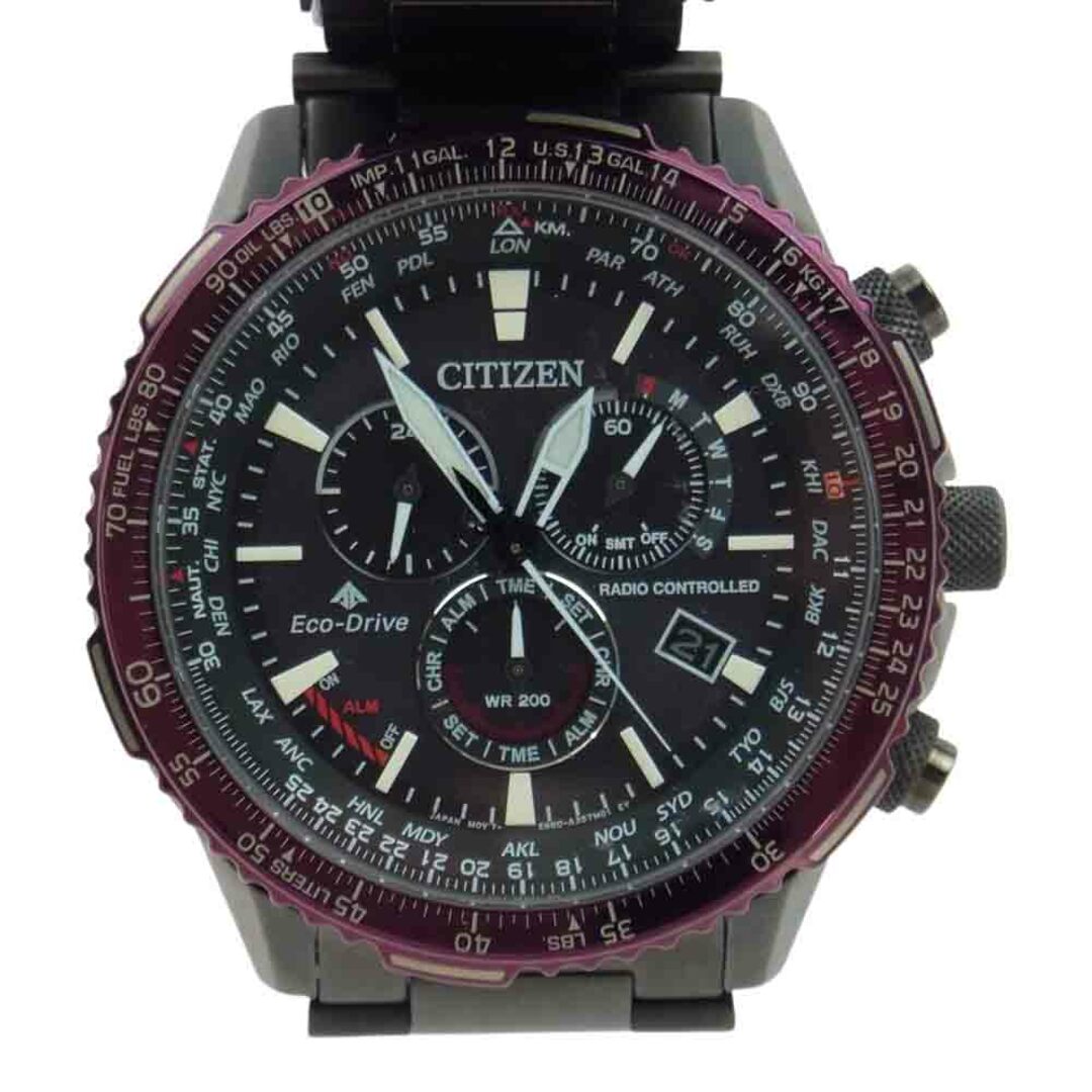 CITIZEN シチズン 時計 E660-A17W209 PROMASTER プロマスター スカイ エコドライブ 電波ソーラー ウォッチ 腕時計 ピンク系 メタルブラック系