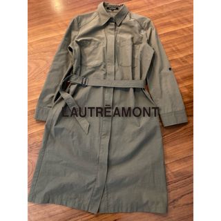 ロートレアモン(LAUTREAMONT)のロートレアモン ジップアップワンピース M 美品(ひざ丈ワンピース)