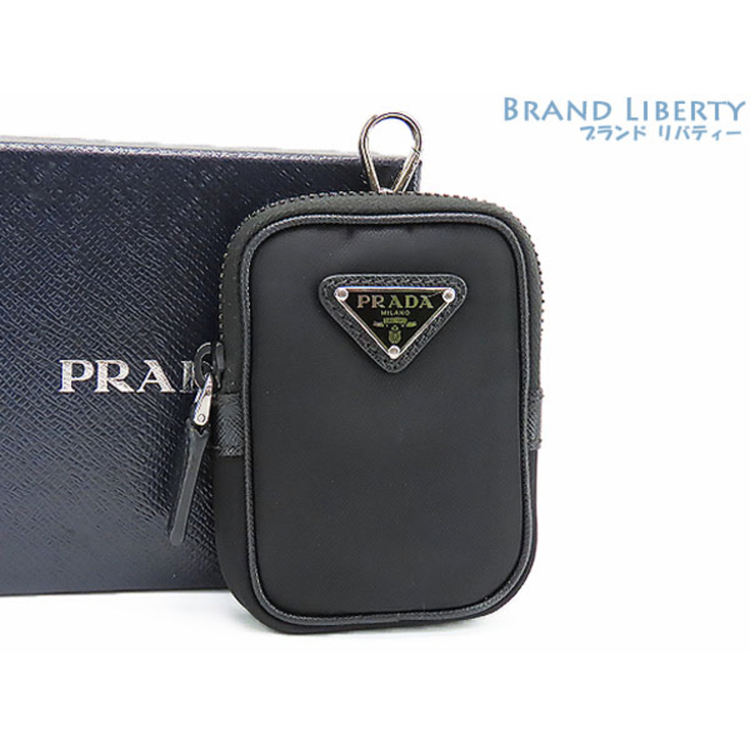 PRADA - 美品プラダナイロンミニポーチバッグチャームコインケース