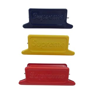 シュプリーム(Supreme)のSupreme シュプリーム その他アクセサリー 23SS  × Dulton Small Clips Set of 3 ダルトン ロゴスモールクリップ セット レッド系 イエロー系 ブルー【新古品】【未使用】【中古】(その他)