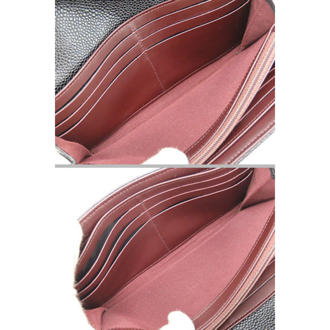 CHANEL(シャネル)の超美品シャネルマトラッセココマークキャビアスキン二つ折り長財布ブラッ レディースのファッション小物(財布)の商品写真