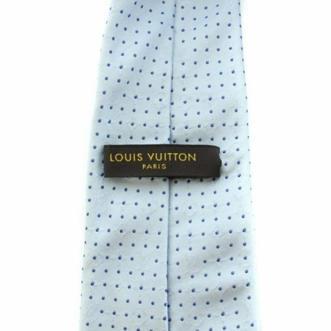 LOUIS VUITTON(ルイヴィトン)のLOUIS VUITTON ネクタイ レギュラータイ ドット柄 モノグラム 水色 メンズのファッション小物(ネクタイ)の商品写真