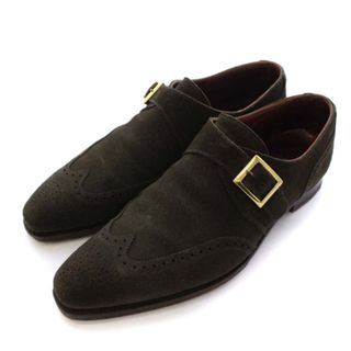 クロケットアンドジョーンズ(Crockett&Jones)のCROCKETT&JONES ドレスシューズ シングルモンク スエード 25(ドレス/ビジネス)