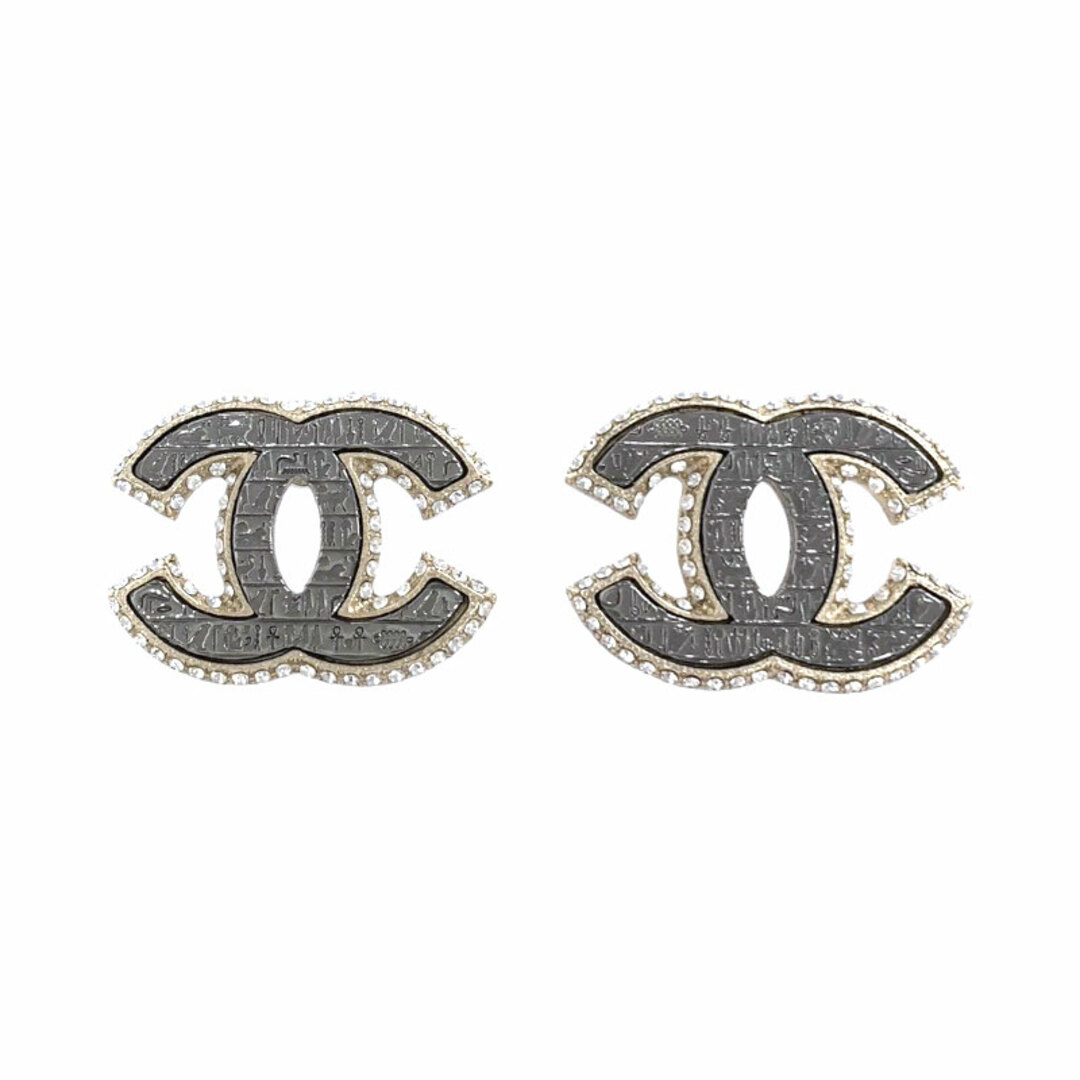 シャネル CHANEL ココマーク ピアス シルバー・ゴールド メタル・ストラス アクセサリー