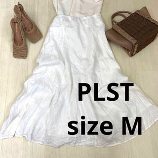 プラステ(PLST)のPLST 無地ロングスカート　size M(ロングスカート)