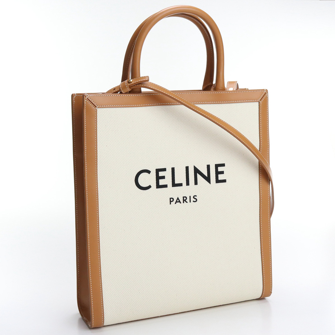 CELINE セリーヌ スモール バーティカル カバ 192082BNZ.02NT トートバッグ コットン【中古】 ユニセックス | フリマアプリ  ラクマ