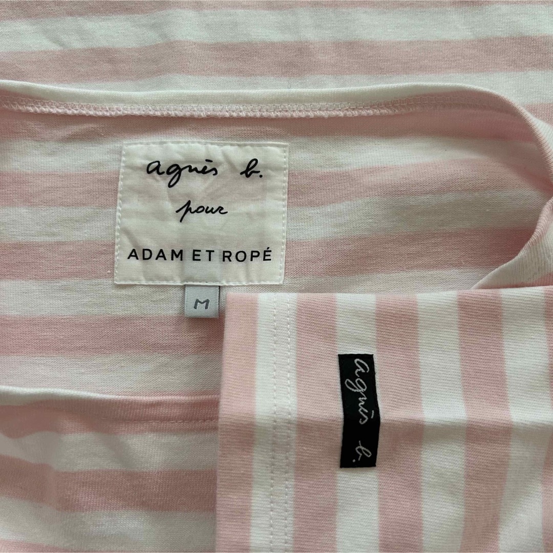 ADAM ET ROPE' FEMME(アダムエロぺファム)の【agnes b. pour ADAM ET ROPE'】ボーダーTシャツ レディースのトップス(Tシャツ(半袖/袖なし))の商品写真