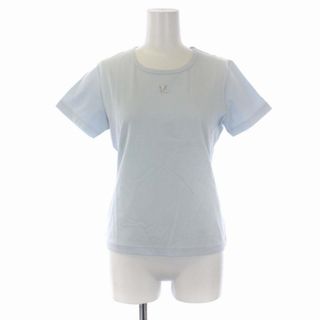 クレージュ(Courreges)のクレージュ Tシャツ カットソー 半袖 クルーネック ロゴ 9R M 水色(Tシャツ(半袖/袖なし))