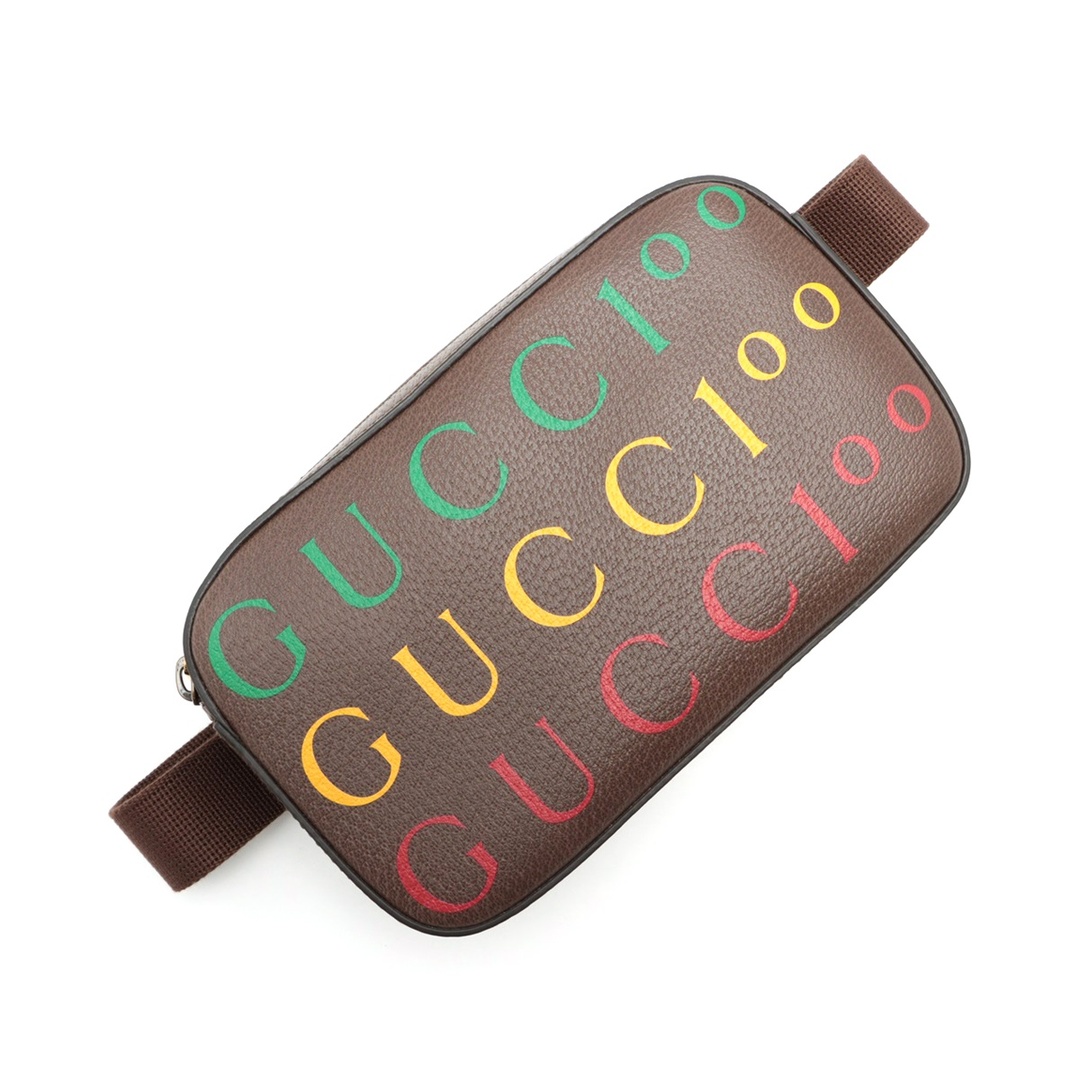 Gucci(グッチ)のグッチ 100周年記念モデル レザー  ブラウン ユニセックス ウエストバ レディースのバッグ(ボディバッグ/ウエストポーチ)の商品写真