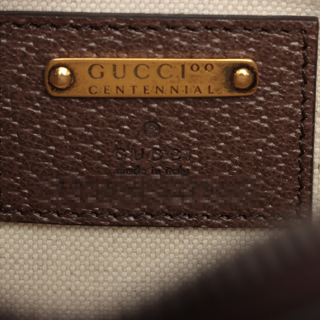 Gucci(グッチ)のグッチ 100周年記念モデル レザー  ブラウン ユニセックス ウエストバ レディースのバッグ(ボディバッグ/ウエストポーチ)の商品写真