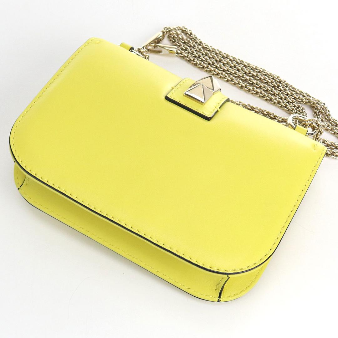 VALENTINO ヴァレンティノ ロックスタッズチェーンショルダー 斜め掛け ショルダーバッグ レザー【中古】 レディース VALENTINO ヴァレンティノ チェーンショルダーバッグ ロックスタッズ 斜め掛け ショルダーバッグ レザー レディース