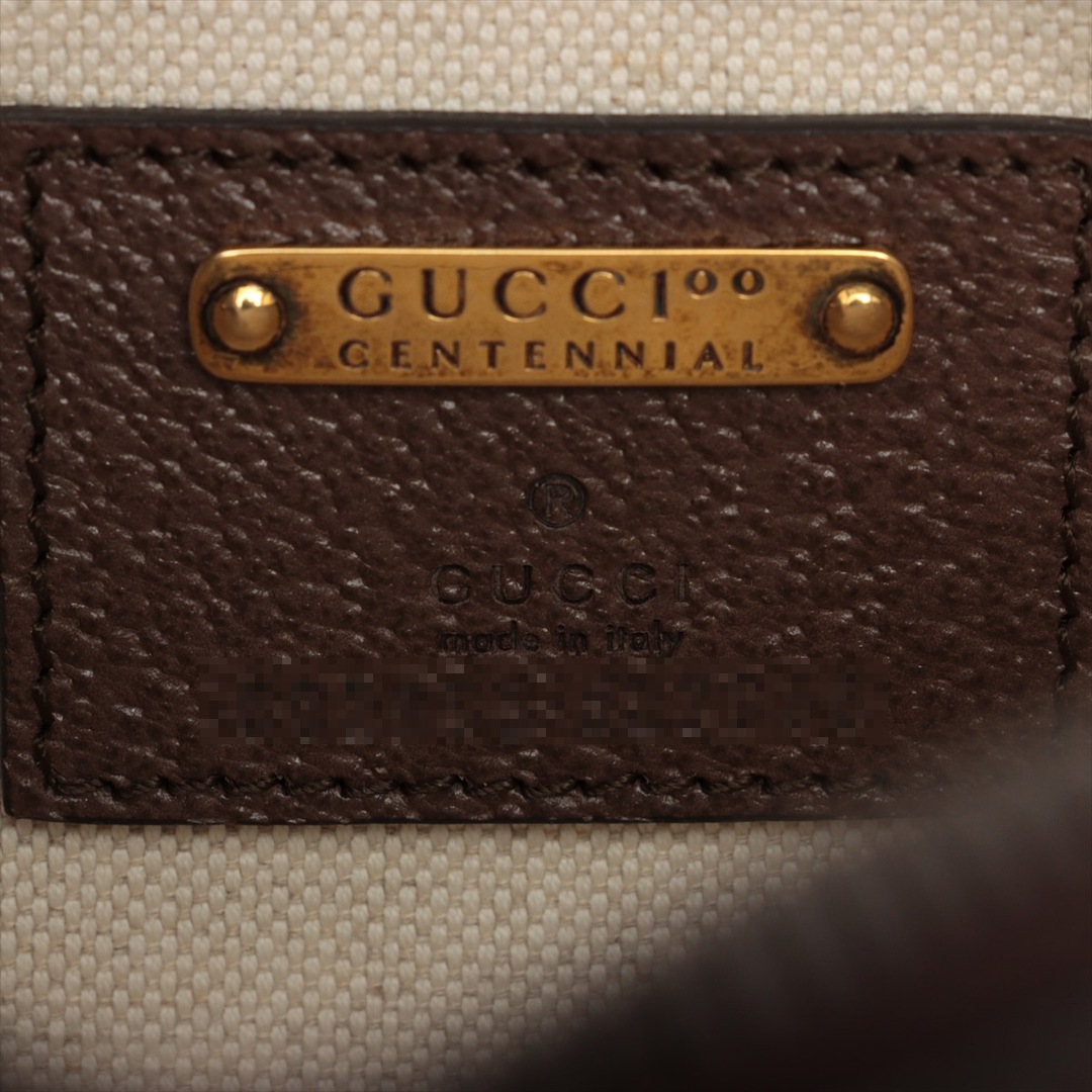 Gucci(グッチ)のグッチ 100周年記念モデル レザー  ブラウン ユニセックス ウエストバ レディースのバッグ(ボディバッグ/ウエストポーチ)の商品写真