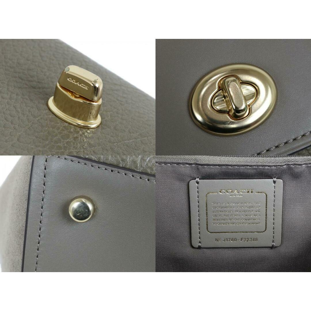 【布袋あり】COACH　コーチ　フェイキャリーオール　F22348　ハンドバッグ　ショルダーバッグ　スエード×レザー　ライトグレー系　シンプル　レディース　ギフト　プレゼント包装可【中古】松前R56号店 レディースのバッグ(メッセンジャーバッグ)の商品写真