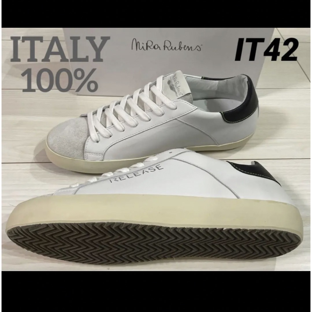 新品】Nira Rubens(ニラルーベンス) ホワイト 42 イタリア製 - スニーカー