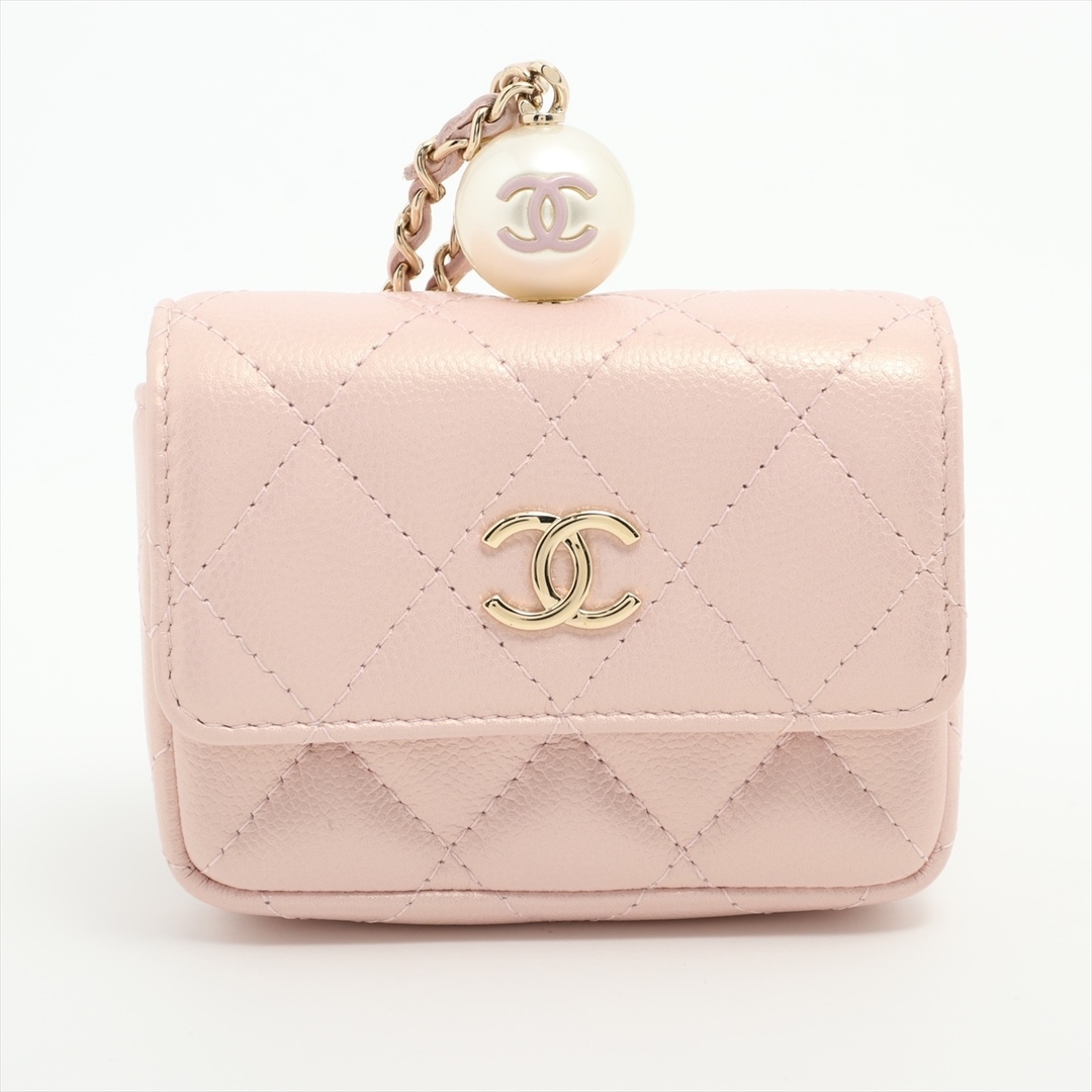 CHANEL - シャネル  ラムスキン  ピンク レディース ポーチ