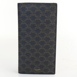 美品正規 CELINE セリーヌ ラージ ストラップ ウォレット 818N▲