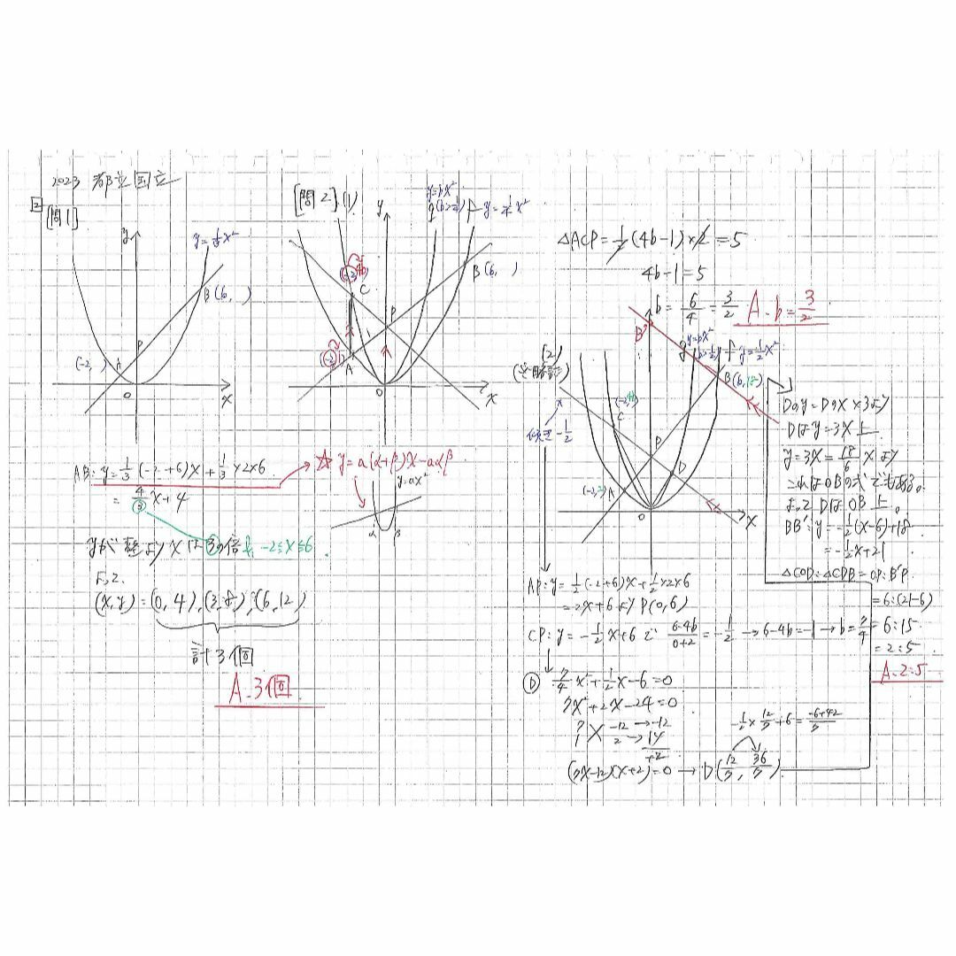 塾講師オリジナル数学解説自校作成10校(解説動画付)2018-23高校入試過去問