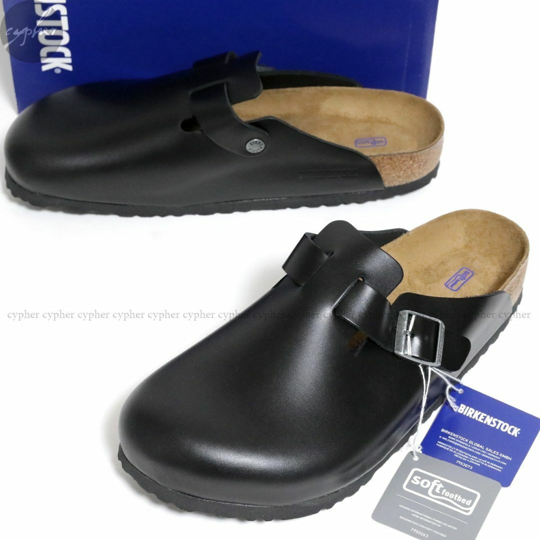 BIRKENSTOCK - 46 30 新品 ビルケンシュトック ボストン スムース レザー サンダル 黒の通販 by プロフ必読 's