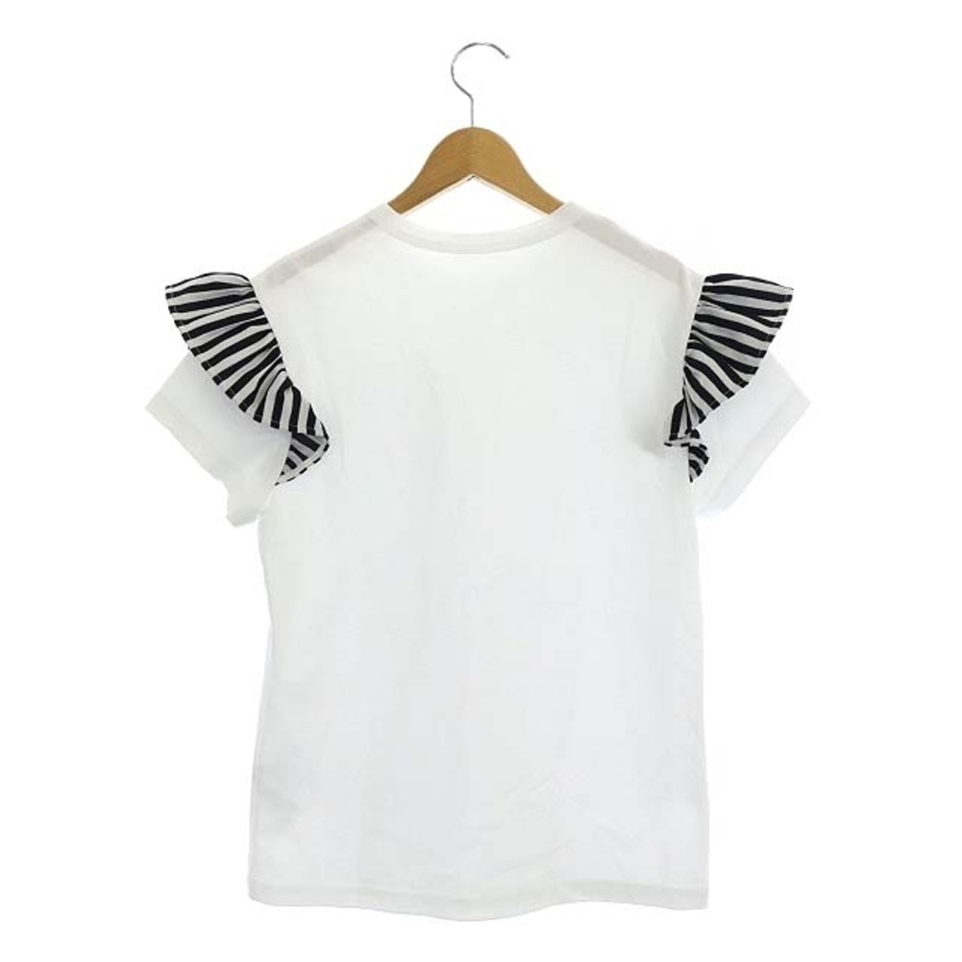 送料無料 通販 激安 ボーダーズアットバルコニー 22SS カットソー フリルTシャツ Tシャツ(半袖/袖なし)