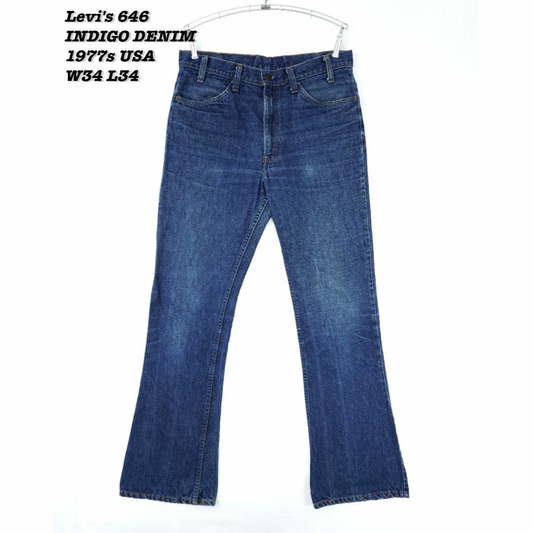 Levi´s 646 DENIM PANTS USA 1977s W34 L34のサムネイル