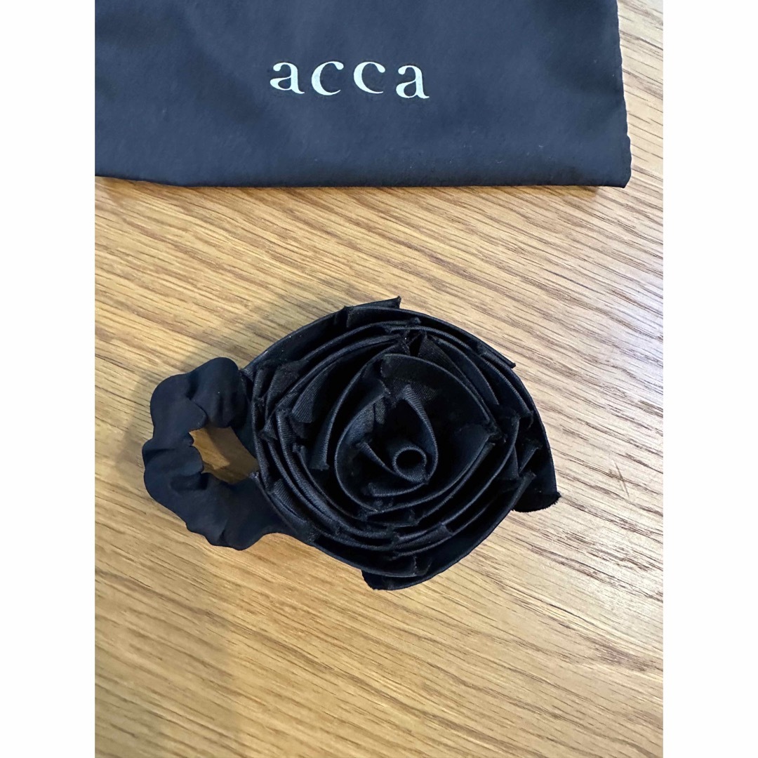 acca ヘアゴム　シュシュ　薔薇