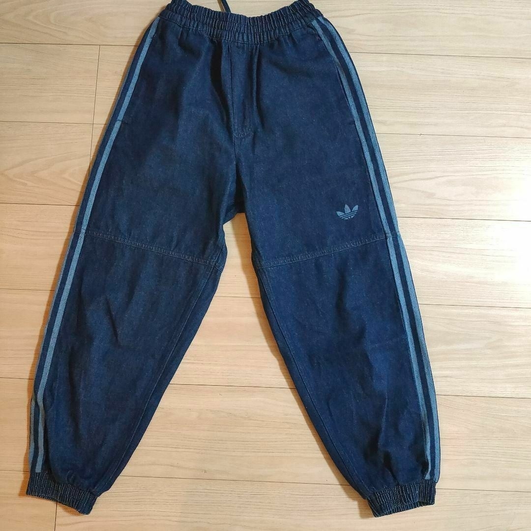 アディダス インディゴブルー デニム ジャージパンツ adidas 女性S