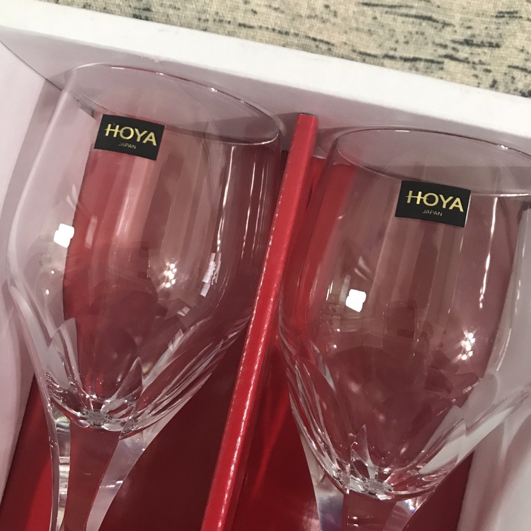 未使用 HOYA CRYSTAL ホヤクリスタル ワイングラス CHP691Qの通販 by ...