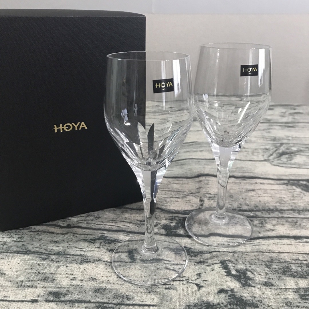 未使用 HOYA CRYSTAL ホヤクリスタル ワイングラス CHP691Qの通販 by ...