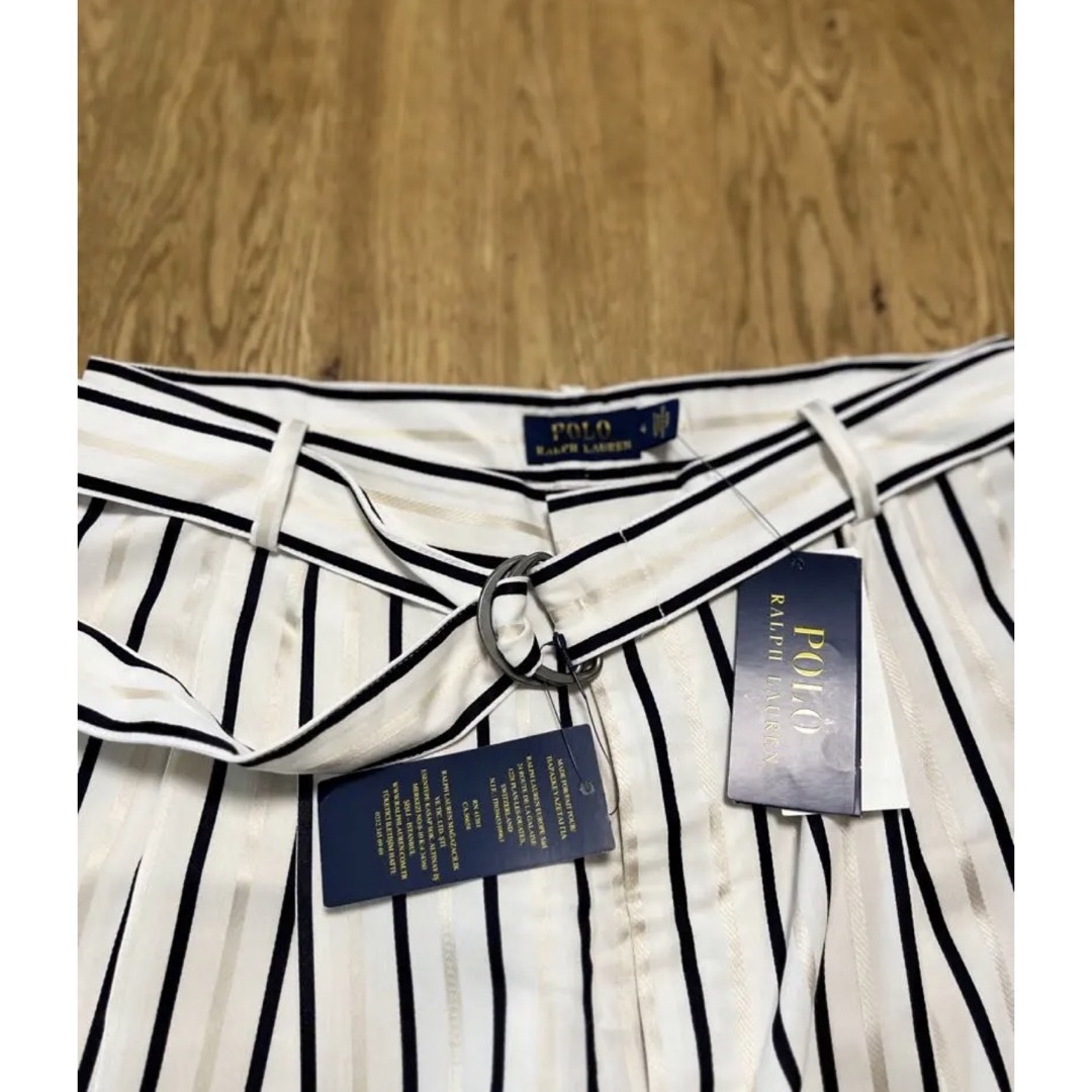 POLO ラルフローレン ワイドパンツ パンツ ストライプ 米国購入 新品