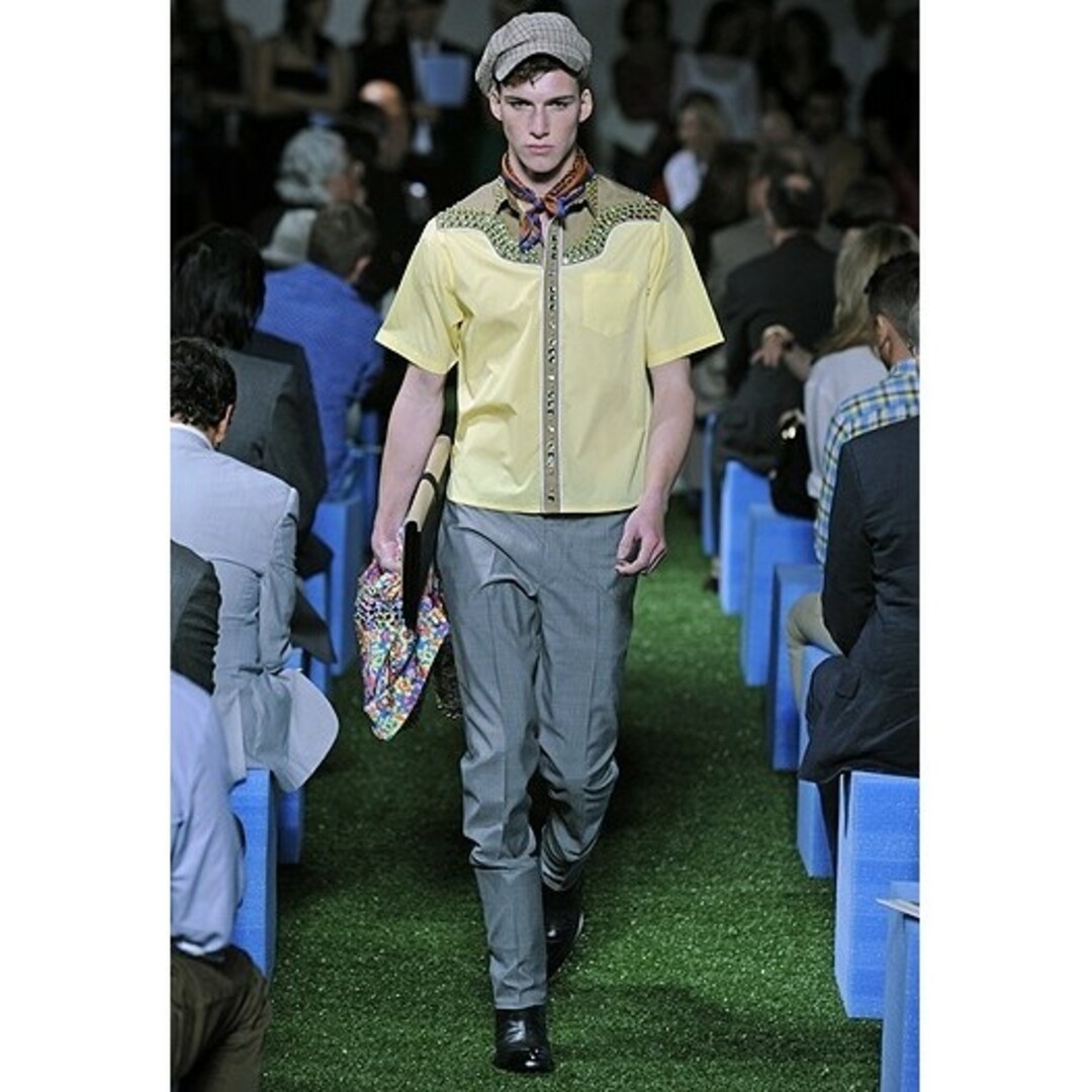 PRADA ss12 パイピングウエスタンシャツ