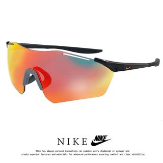 ナイキ(NIKE)の【新品】 ナイキ サングラス ev1176 016 DOMAIN M AF アジアンフィット モデル NIKE スポーツサングラス ミラー レンズ レディース Mサイズ メンズ 小顔の方に おすすめ Sサイズ ランニング 自転車 バイク マラソン ランニング ゴルフ テニス(サングラス/メガネ)