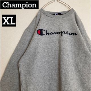 チャンピオン(Champion)のChampionチャンピオンスウェットトレーナーセンターロゴ袖ロゴグレー(スウェット)