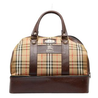 バーバリー ノバチェック シャドーホース ボストンバッグ 旅行用バッグ キャンバス レディース BURBERRY 【1-0114740】