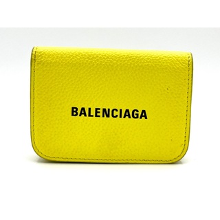 バレンシアガ(Balenciaga)のバレンシアガ キャッシュ ミニウォレット 3つ折り 財布 イエロー 593813(財布)