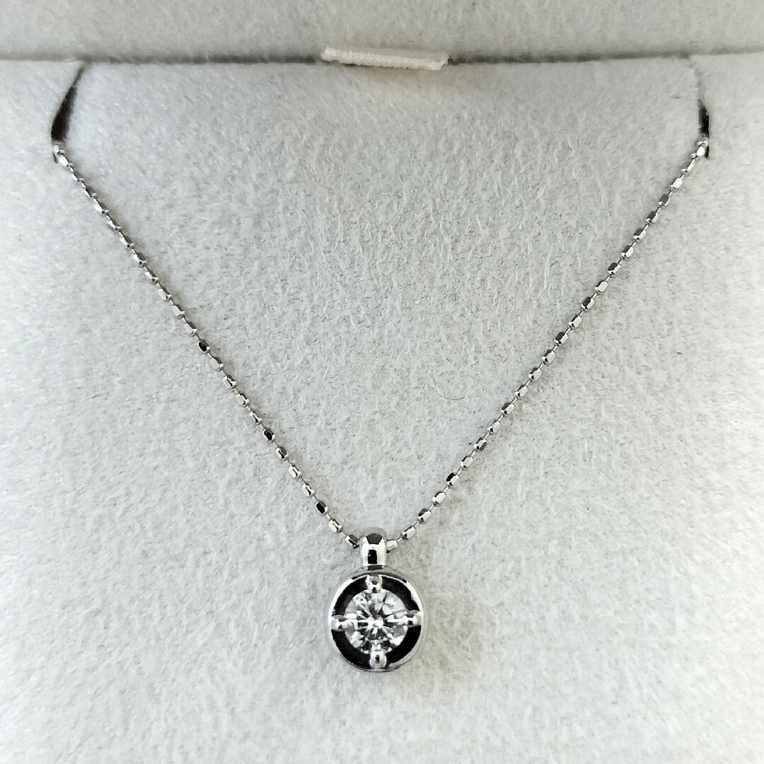 TASAKI(タサキ)の田崎真珠 TASAKI ダイヤモンド ネックレス K18WG 0.18ct レディースのアクセサリー(ネックレス)の商品写真