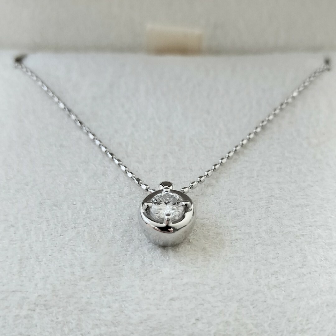 TASAKI(タサキ)の田崎真珠 TASAKI ダイヤモンド ネックレス K18WG 0.18ct レディースのアクセサリー(ネックレス)の商品写真