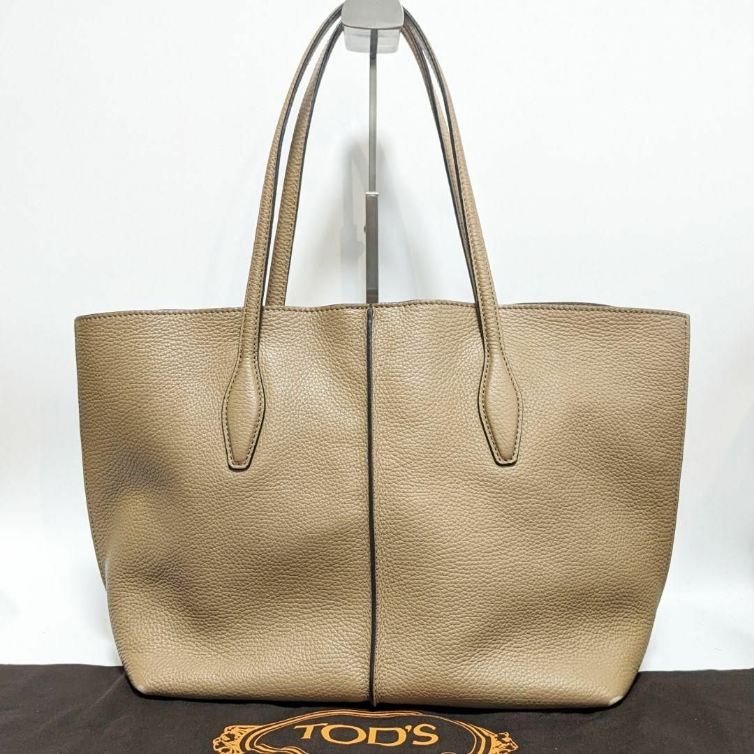 美品✨トッズ トートバッグ ジョイ A4収納 ターコイズブルー レザー-