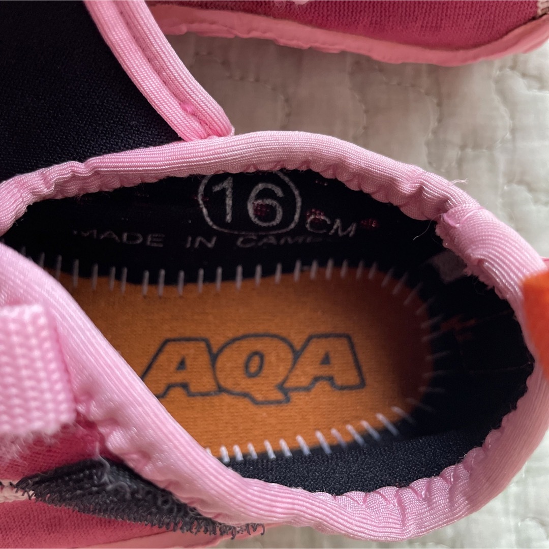 AQA(エーキューエー)のAQA⭐︎マリンシューズ16cmピンク キッズ/ベビー/マタニティのキッズ靴/シューズ(15cm~)(アウトドアシューズ)の商品写真