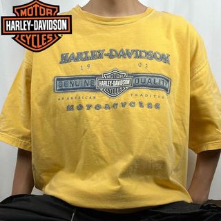 ハーレーダビッドソン(Harley Davidson)のハーレーダビッドソン Tシャツ ロゴプリント イエロー(Tシャツ/カットソー(半袖/袖なし))