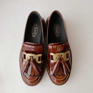 TOD'S - 未使用に近い◇タッセルローファー◇36.5 23.5cmトッズTOD