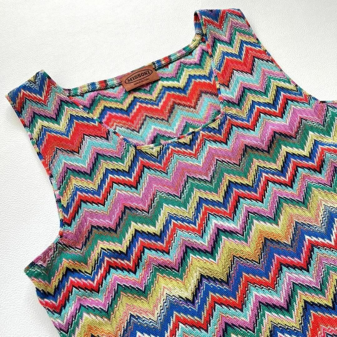 HGAG378/美品 オレンジタグ MISSONI カシミヤ カーディガン 総柄