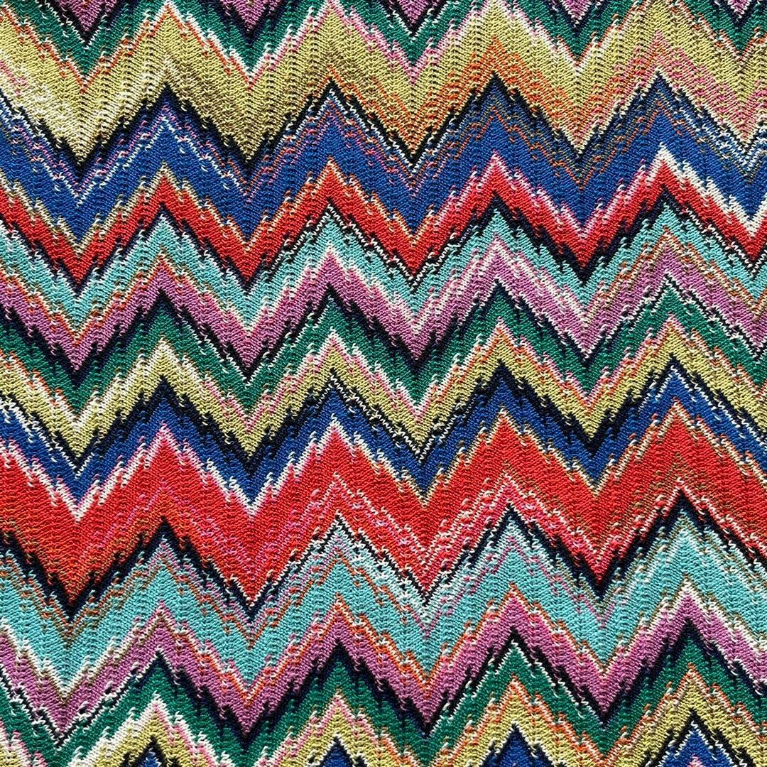 HGAG378/美品 オレンジタグ MISSONI カシミヤ カーディガン 総柄