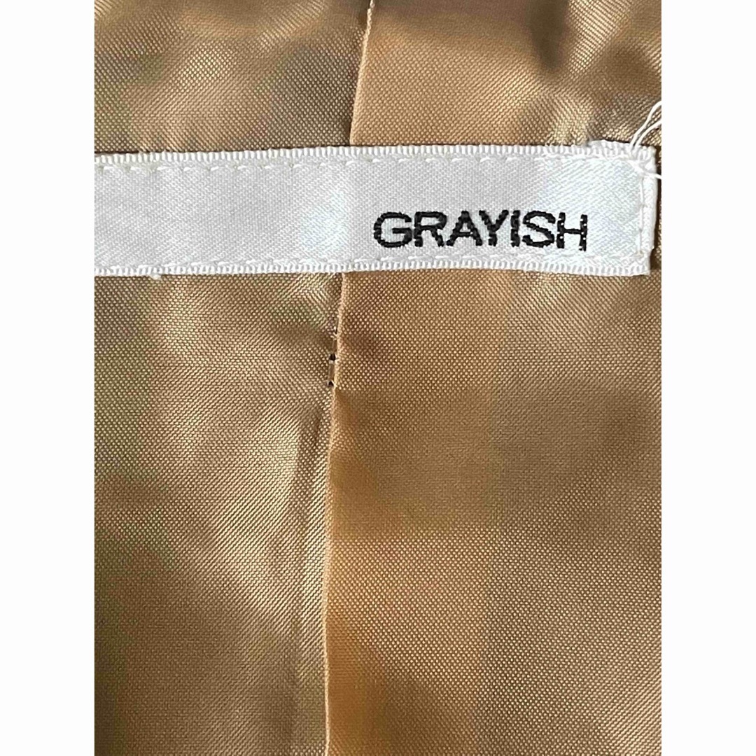 124     GRAYISH レディース　ジャケット　グレーsize 38 レディースのジャケット/アウター(その他)の商品写真