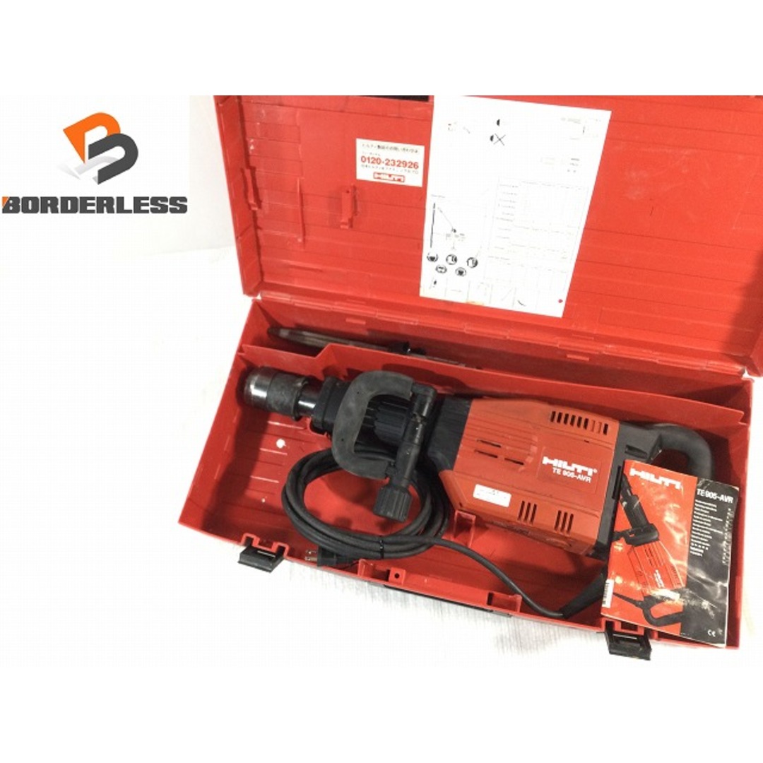 ☆品☆HILTI ヒルティ 電動ハツリ機 TE905-AVR 破砕 コンクリートブレーカー チッパー ケース付 75338