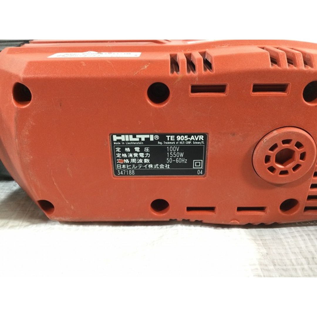 ☆中古品☆HILTI ヒルティ 電動ハツリ機 TE905-AVR 破砕 ☆中古品☆HILTI ヒルティ 電動ハツリ機 TE905-AVR 破砕