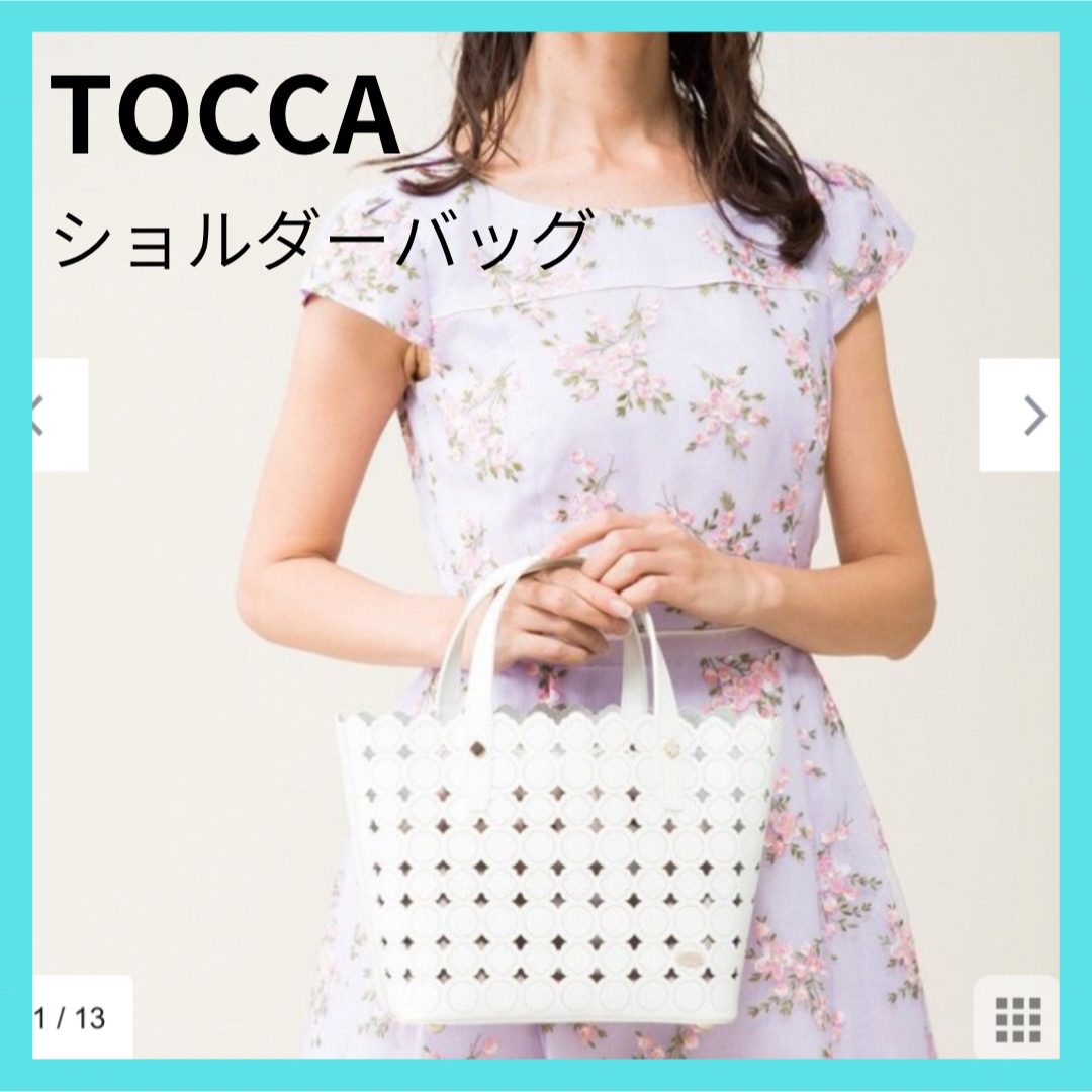 新品タグ付き♡TOCCA トッカ　レザー  トートバッグ  ハンドバッグ 花