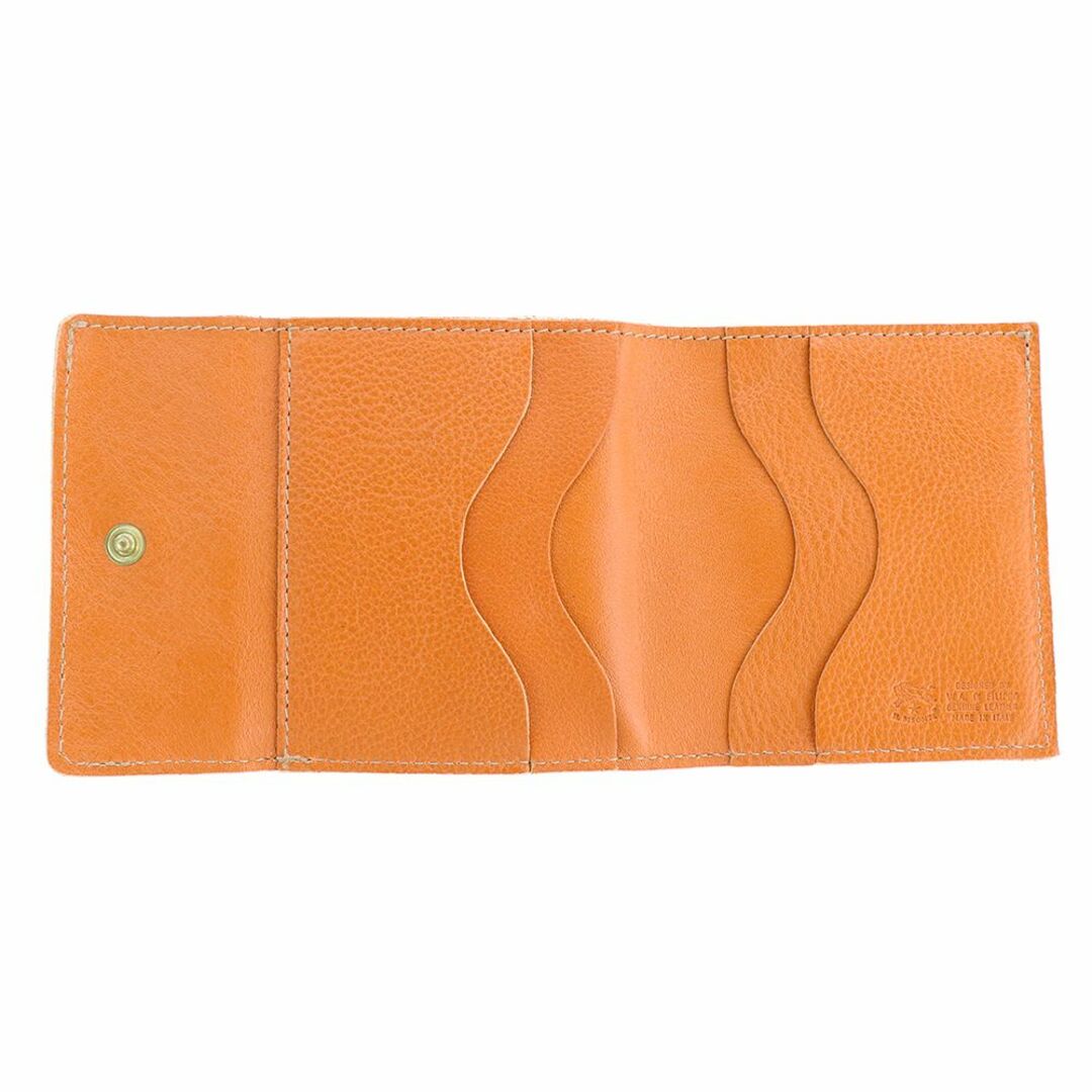 IL BISONTE(イルビゾンテ)のイルビゾンテ ミニ財布 キャメル 三つ折り ヤキヌメ コンパクト レ レディースのファッション小物(財布)の商品写真