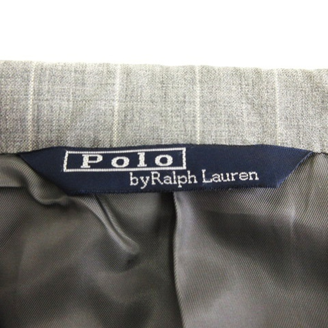 POLO RALPH LAUREN(ポロラルフローレン)のポロ バイ ラルフローレン テーラードジャケット シングル ストライプ グレー メンズのジャケット/アウター(テーラードジャケット)の商品写真